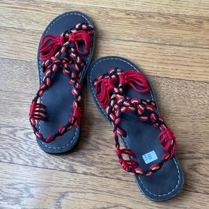 Beautiful artisan tropical sandals